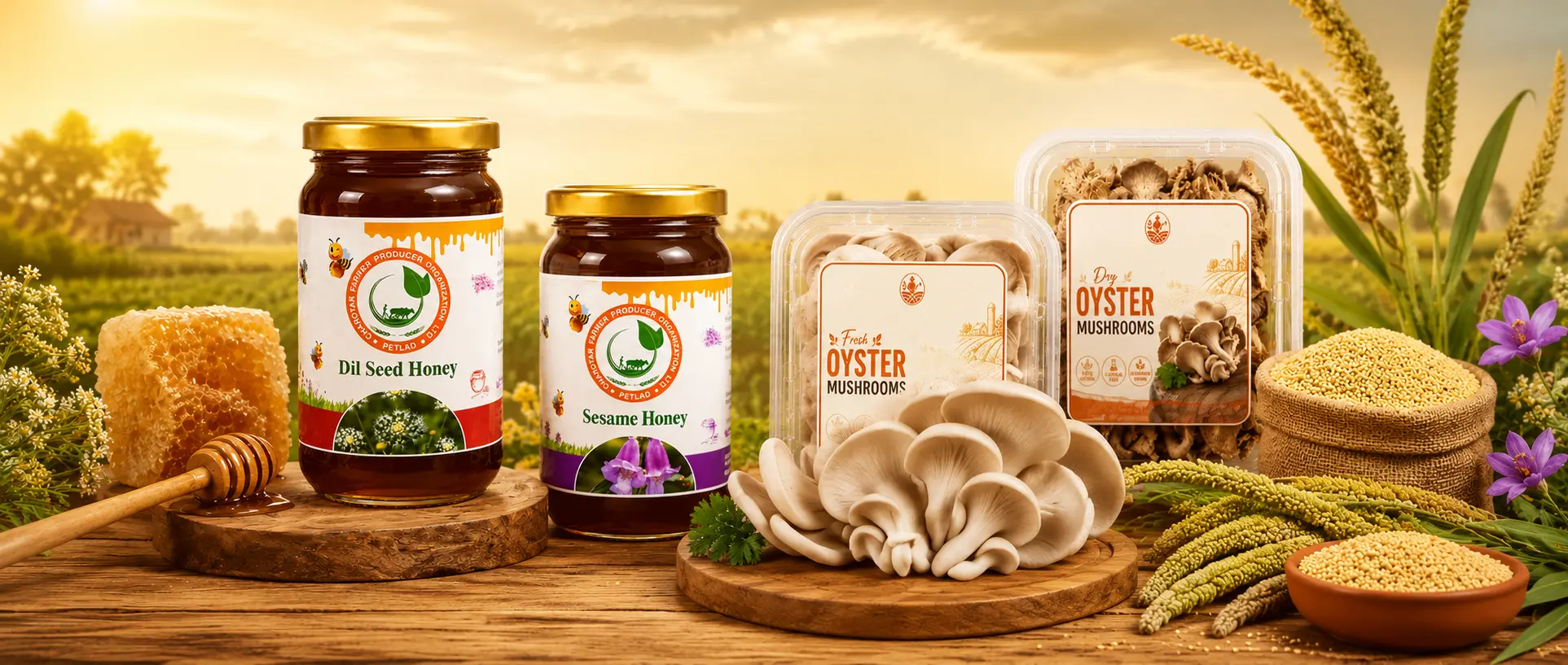 Honey, Mushrooms & Millets